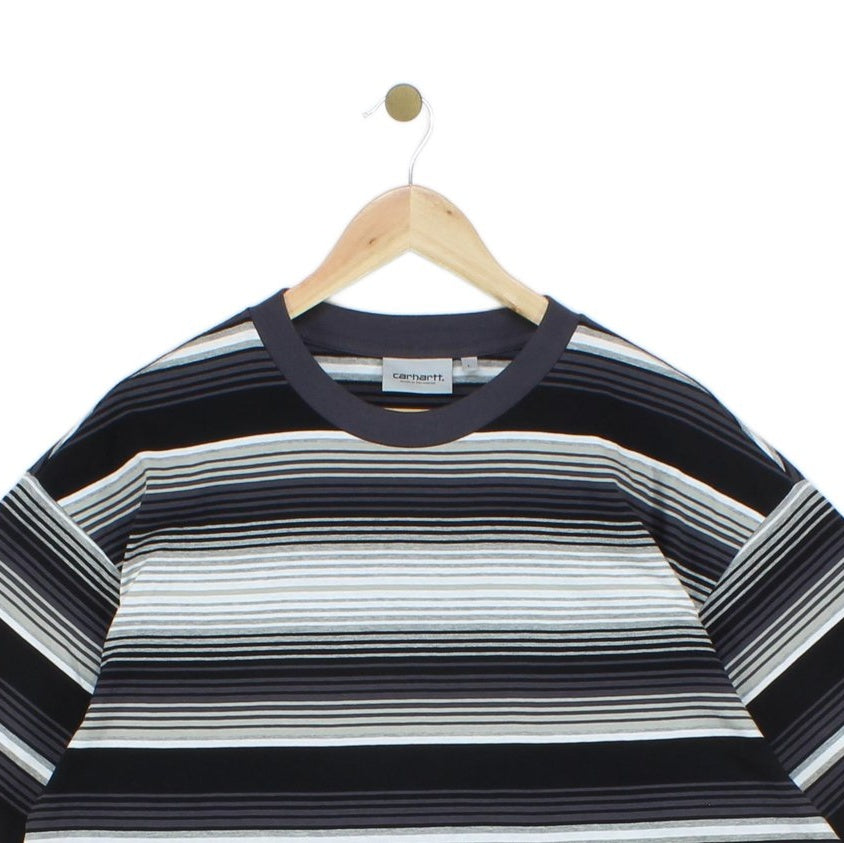 Mens Striped T-Shirt Crew Neck