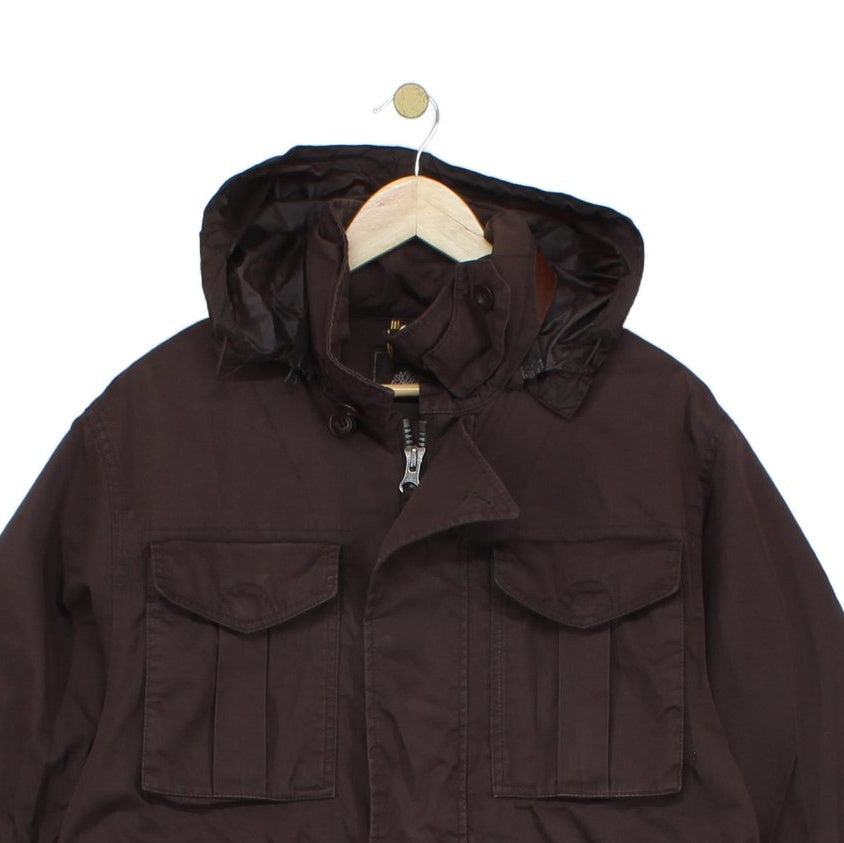 Mens Waterproof Jacket Hooded Slim Fit Outdoor