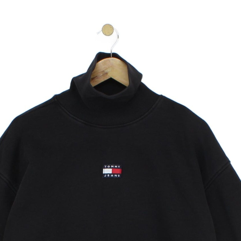 Womens Oversized Sweatshirt Pullover Roll Neck