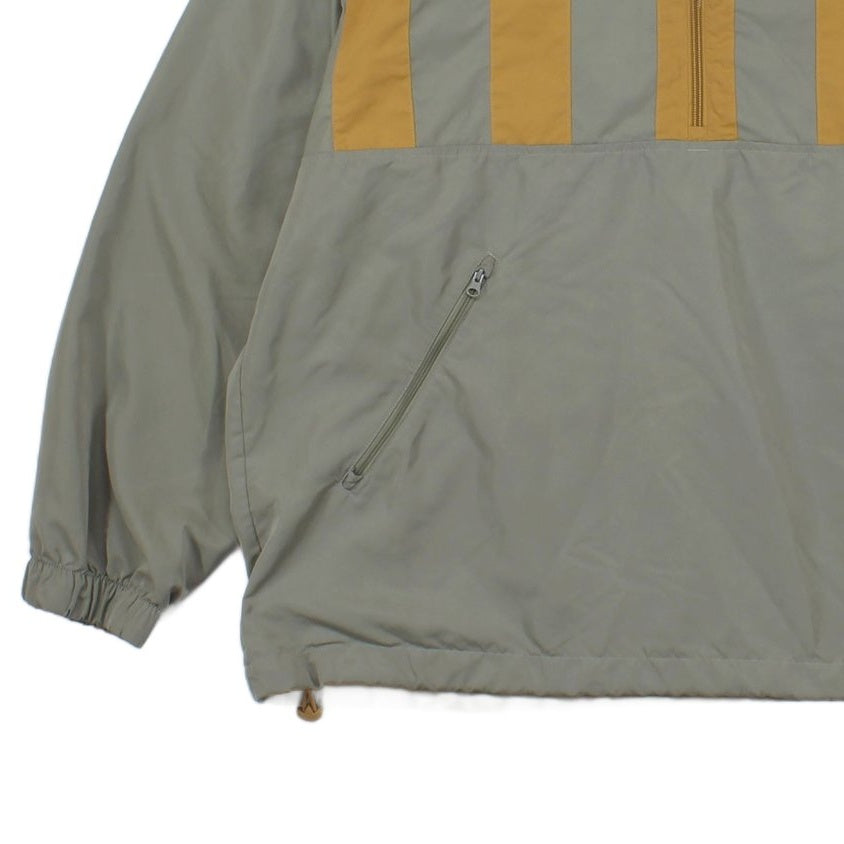 Mens Windbreaker Jacket 1/4 Zip Colorblock Oversized