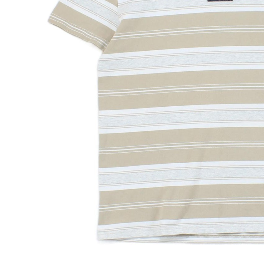 Mens Striped T-Shirt Crew Neck Short Sleeve