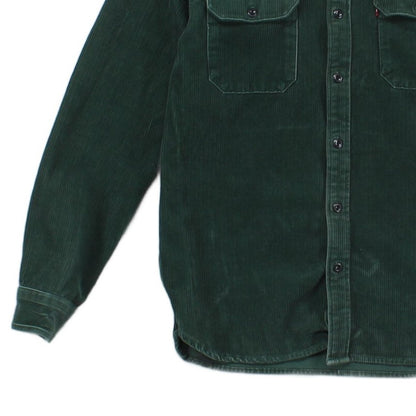 Mens Corduroy Shirt Western Button Up