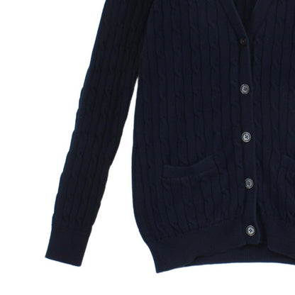 Womens Cable Knit Cardigan Classic Cotton