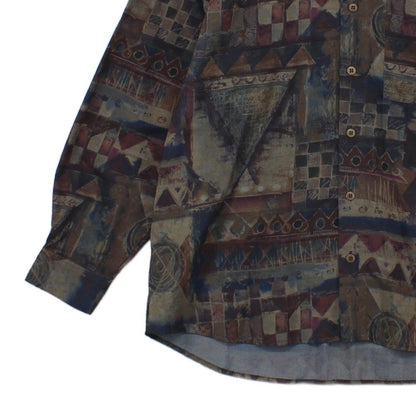 Mens Patterned Shirt Button Up