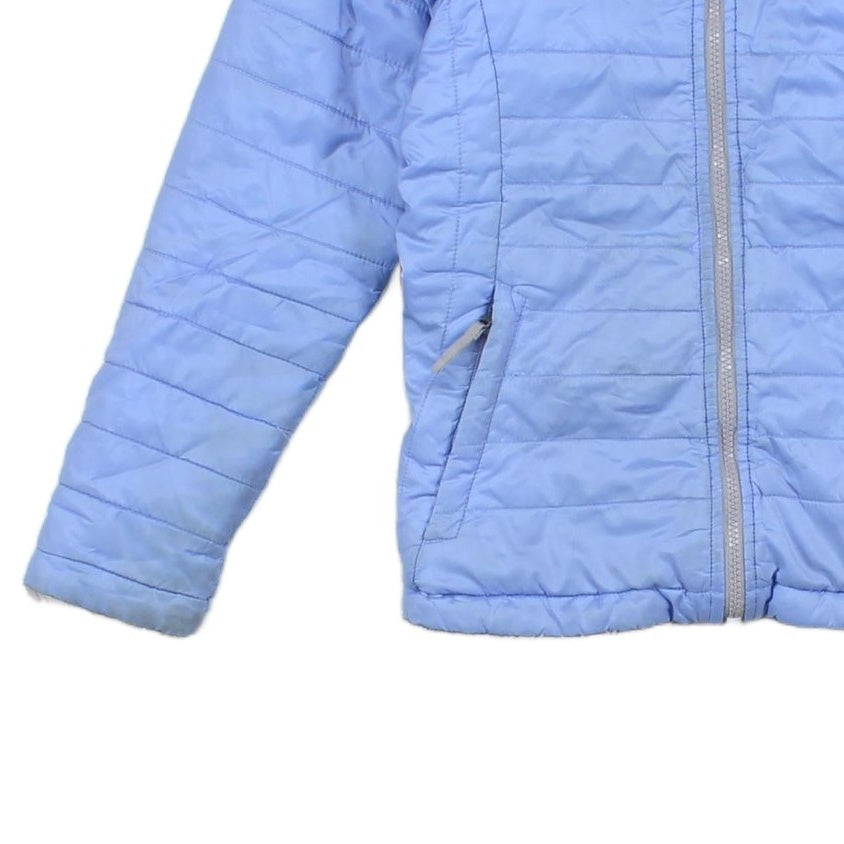Girls Quilted Jacket Reversible Full Zip Lightweight
