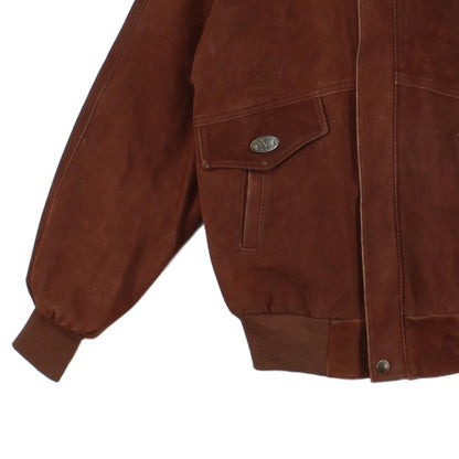 Mens Suede Jacket Made In Italy Full Zip