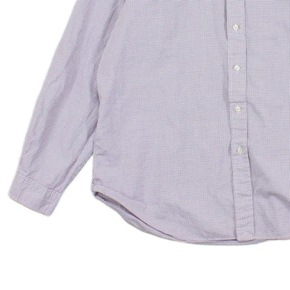 Mens Check Shirt Classic Fit Button Down