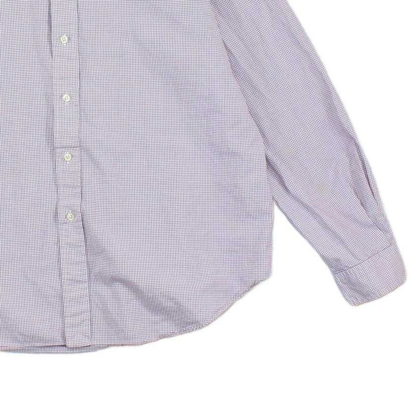 Mens Check Shirt Classic Fit Button Down