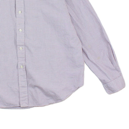 Mens Check Shirt Classic Fit Button Down
