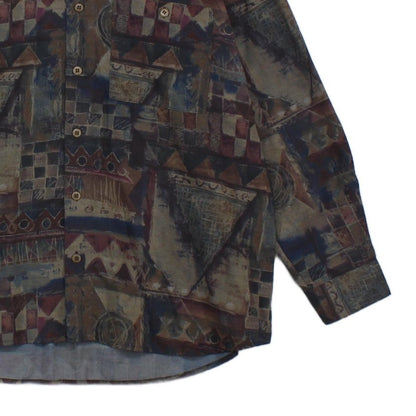 Mens Patterned Shirt Button Up