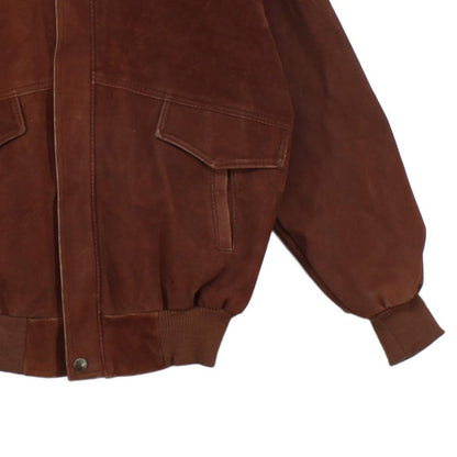 Mens Suede Jacket Made In Italy Full Zip