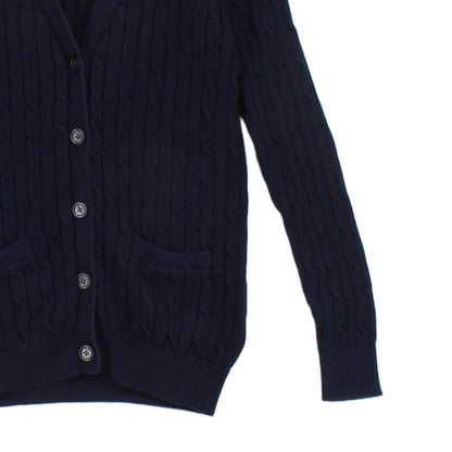 Womens Cable Knit Cardigan Classic Cotton