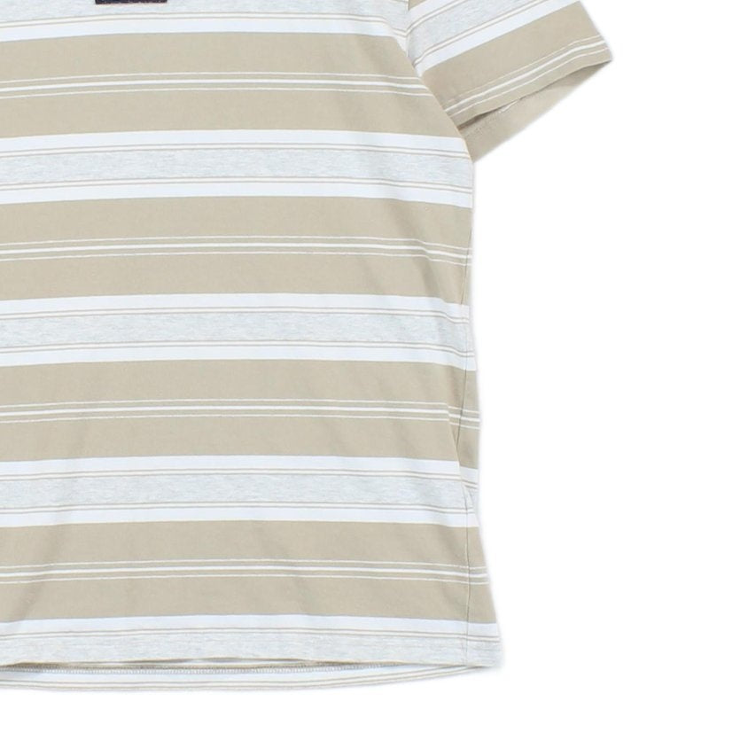 Mens Striped T-Shirt Crew Neck Short Sleeve