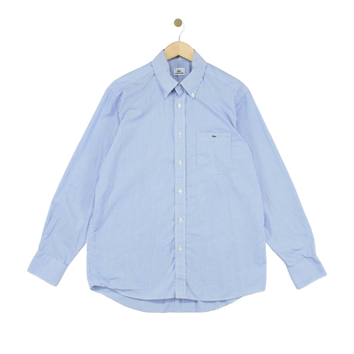 Mens Striped Shirt Button Up Long Sleeve Classic Cotton