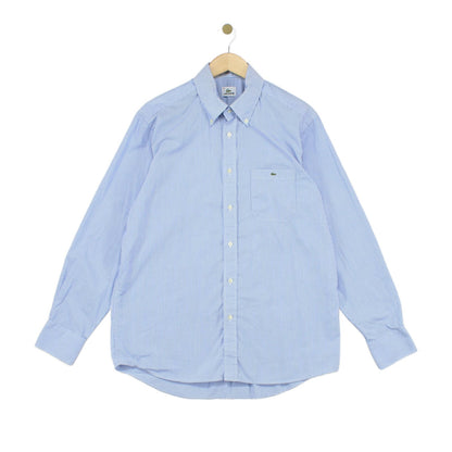 Mens Striped Shirt Button Up Long Sleeve Classic Cotton