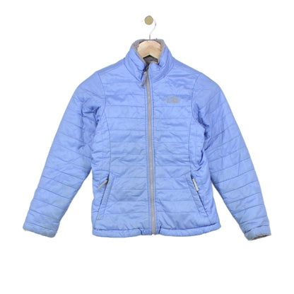 Girls Quilted Jacket Reversible Full Zip Lightweight