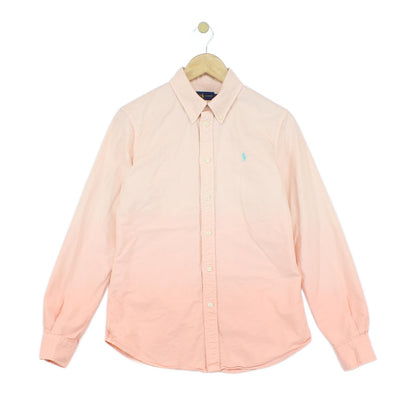 Womens Oxford Shirt Custom Fit Long Sleeve Gradient