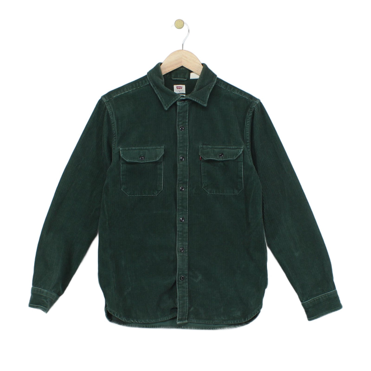 Mens Corduroy Shirt Western Button Up