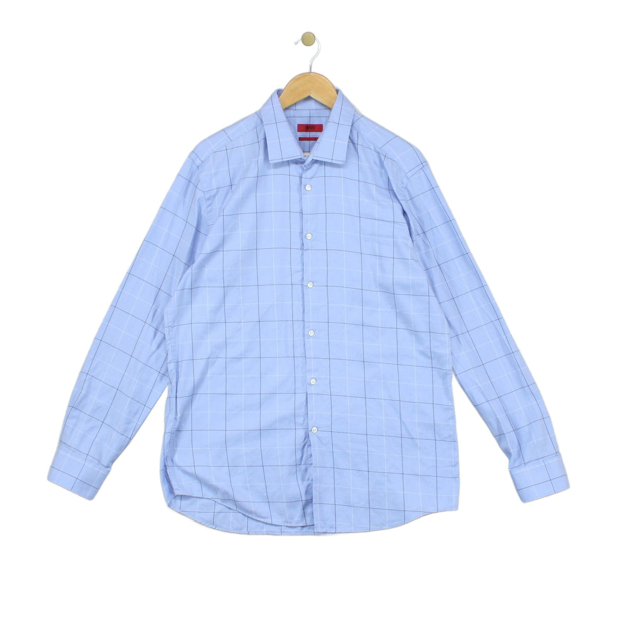 Mens Check Shirt Slim Fit