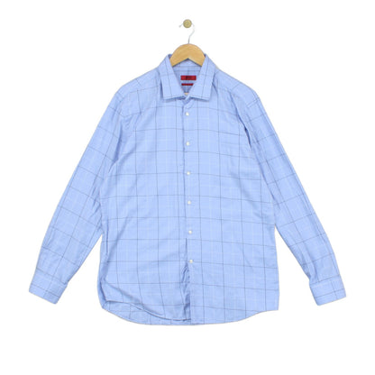 Mens Check Shirt Slim Fit