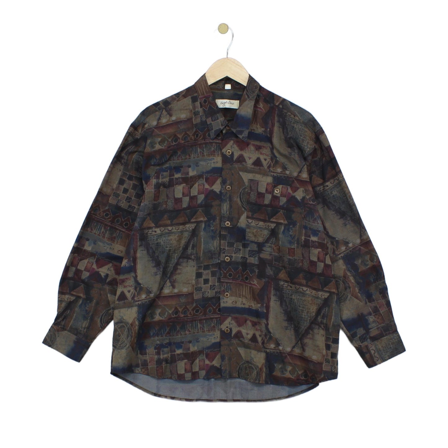 Mens Patterned Shirt Button Up