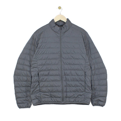 Mens Quilted Jacket Lightweight Ultra Light Down Full Zip