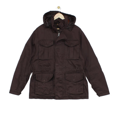 Mens Waterproof Jacket Hooded Slim Fit Outdoor