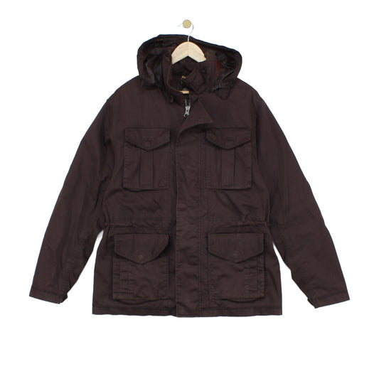 Mens Waterproof Jacket Hooded Slim Fit Outdoor