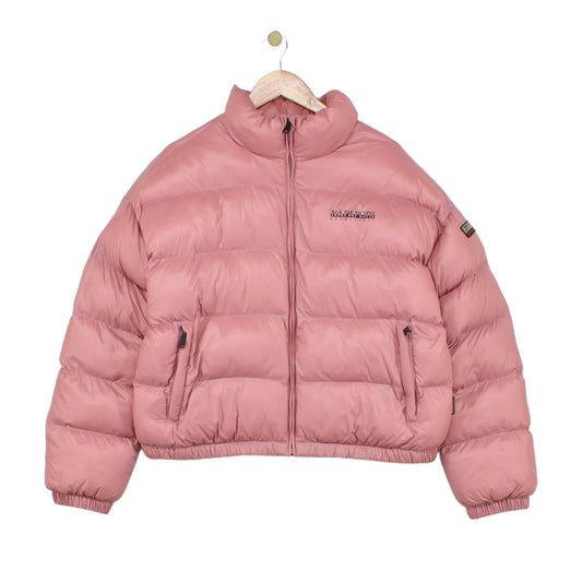 Womens Puffer Jacket Full Zip Quilted Winter
