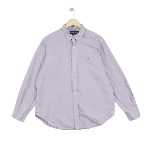 Mens Check Shirt Classic Fit Button Down