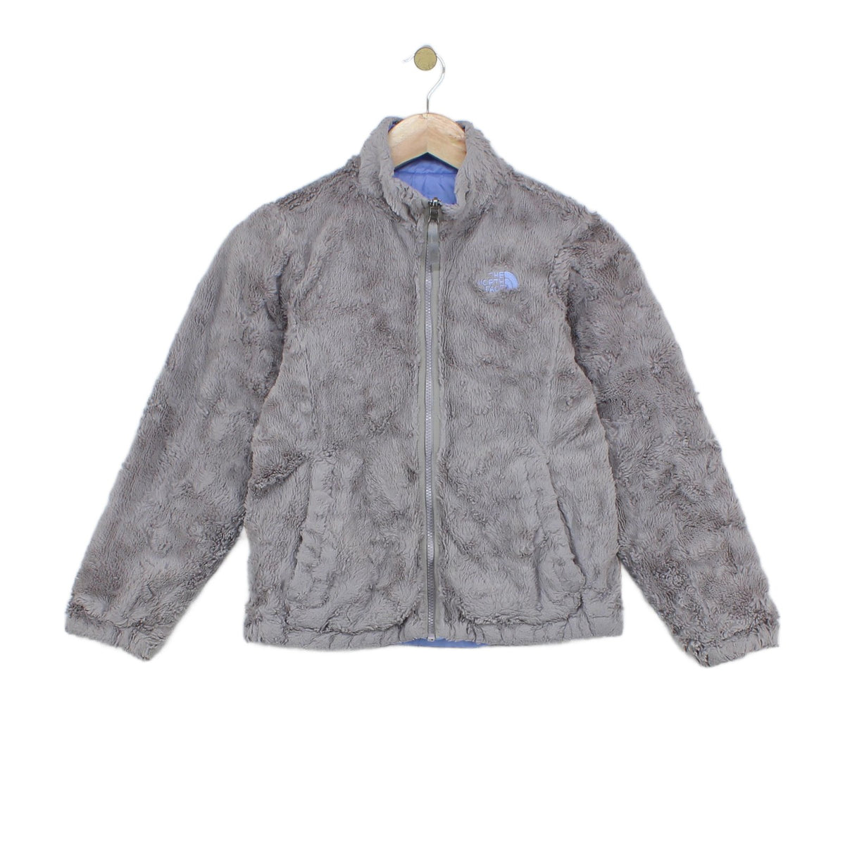 Girls Quilted Jacket Reversible Full Zip Lightweight