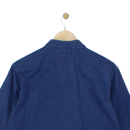 Mens Shirt Button Up Long Sleeve Collar Cotton