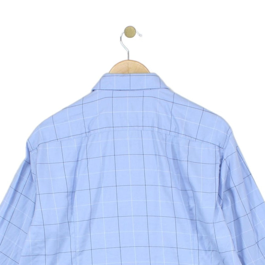 Mens Check Shirt Slim Fit
