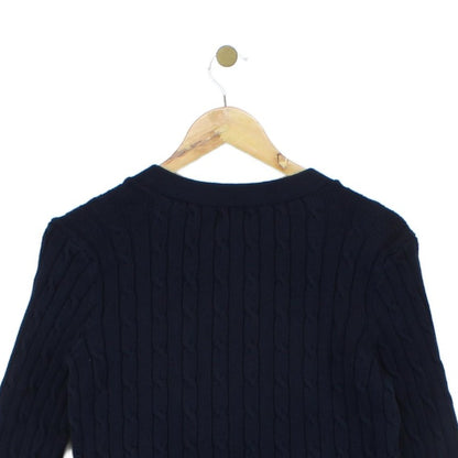 Womens Cable Knit Cardigan Classic Cotton