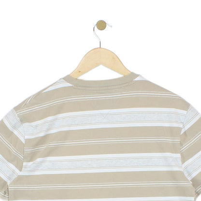 Mens Striped T-Shirt Crew Neck Short Sleeve
