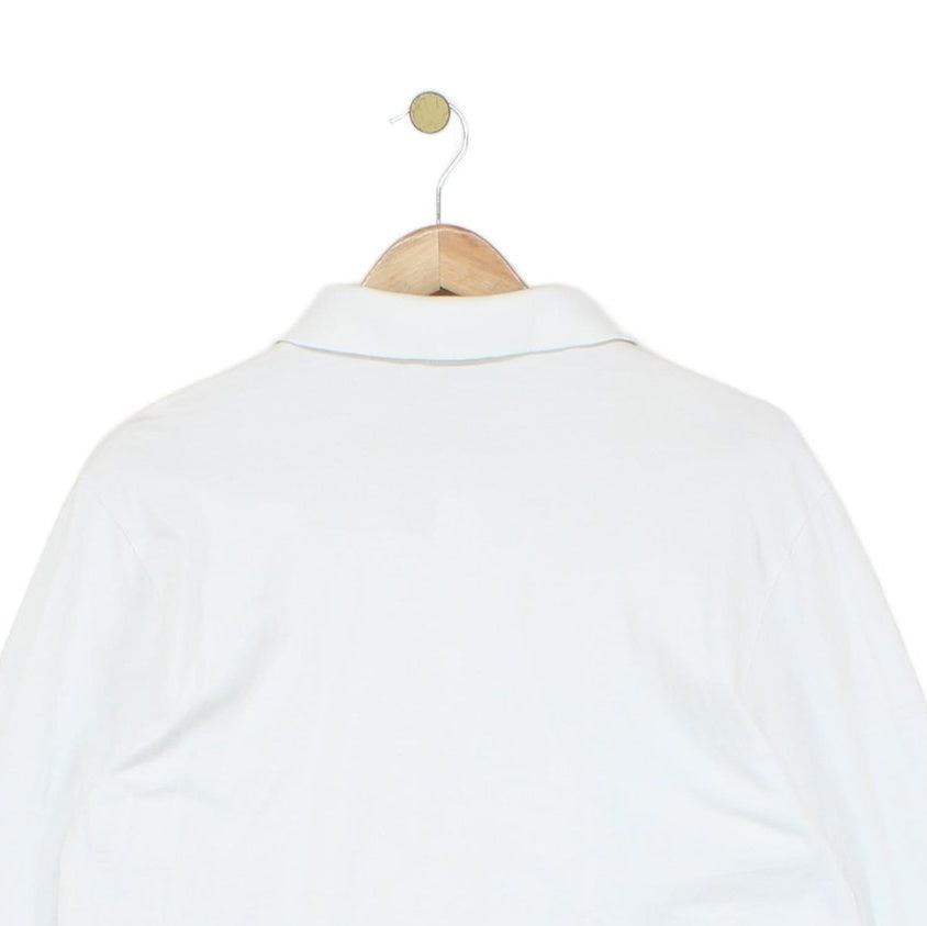 Mens Polo Shirt Slim Fit Stretch Long Sleeve Classic