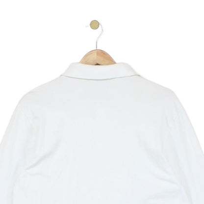 Mens Polo Shirt Slim Fit Stretch Long Sleeve Classic