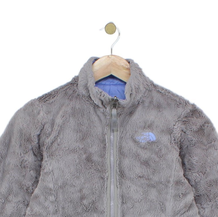 Girls Quilted Jacket Reversible Full Zip Lightweight