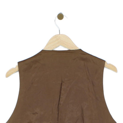 Mens Suede Waistcoat Button Sleeveless