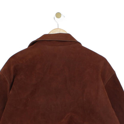 Mens Suede Jacket Made In Italy Full Zip