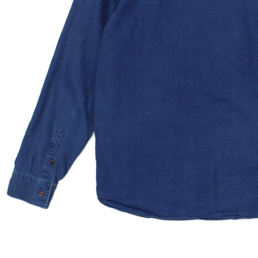 Mens Shirt Button Up Long Sleeve Collar Cotton