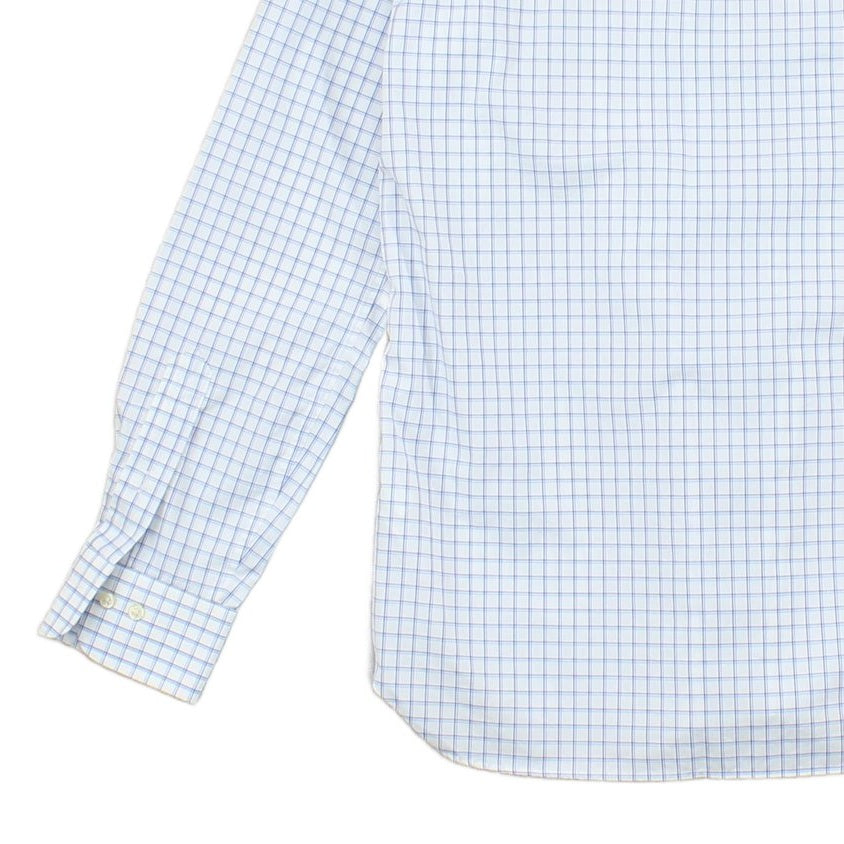 Mens Check Shirt Button Up Long Sleeve