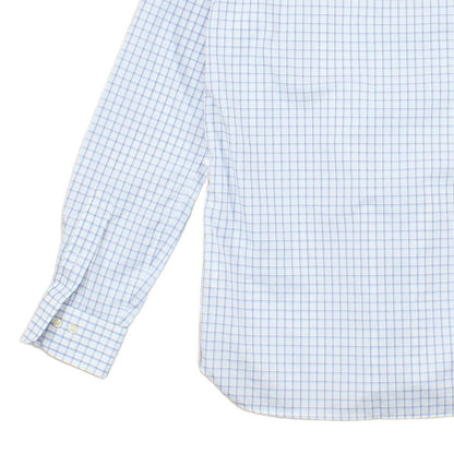 Mens Check Shirt Button Up Long Sleeve