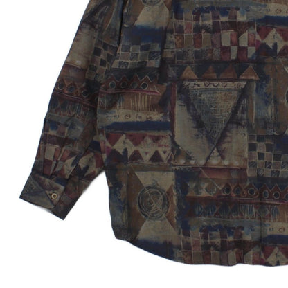Mens Patterned Shirt Button Up