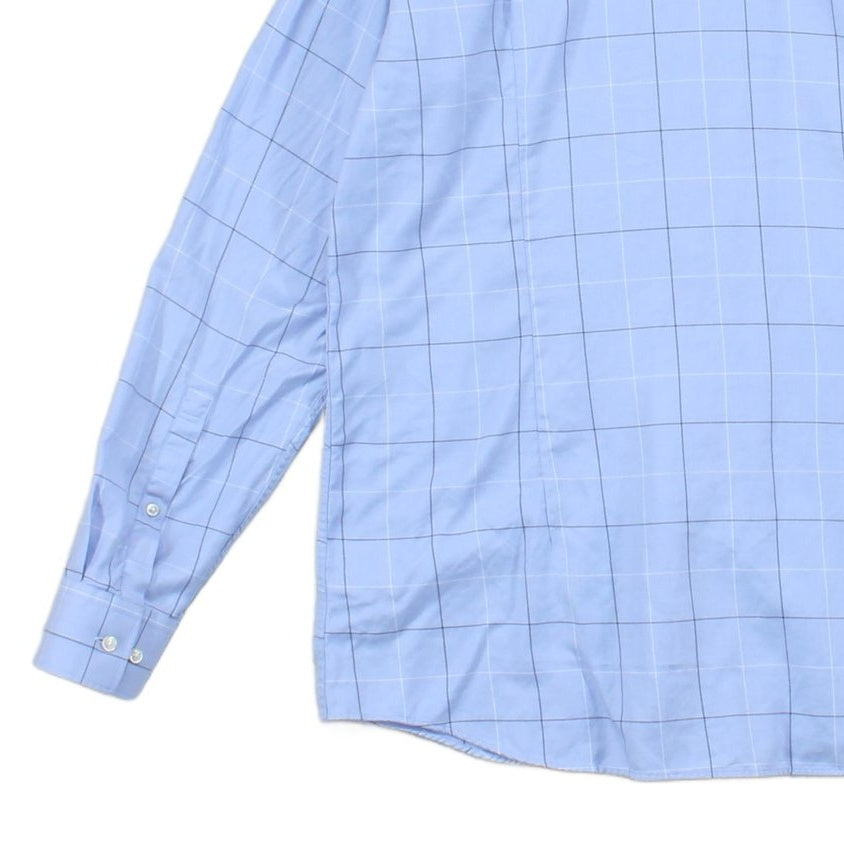 Mens Check Shirt Slim Fit
