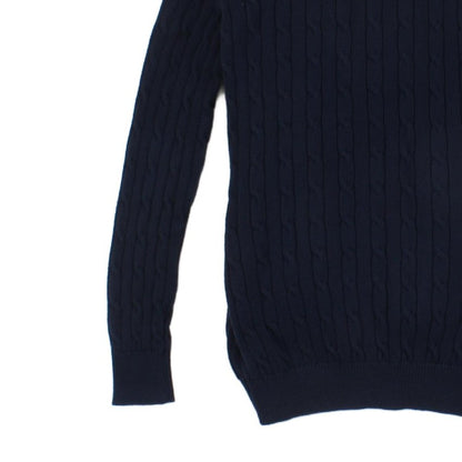 Womens Cable Knit Cardigan Classic Cotton