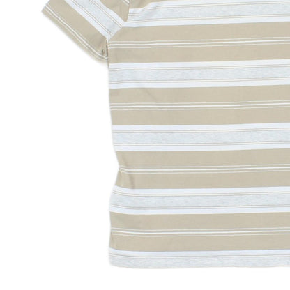 Mens Striped T-Shirt Crew Neck Short Sleeve