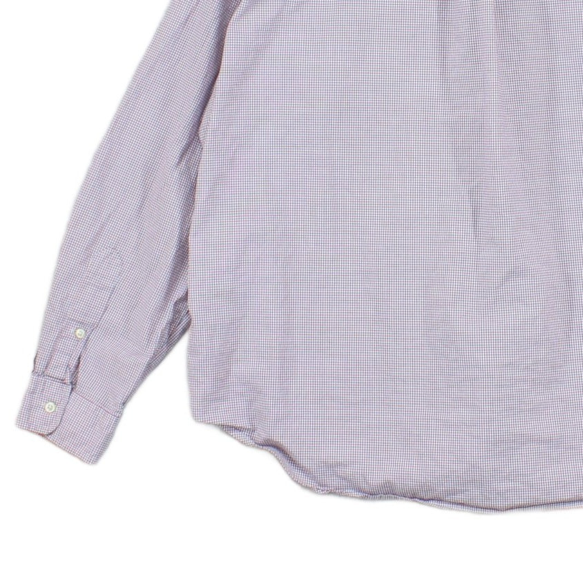 Mens Check Shirt Classic Fit Button Down