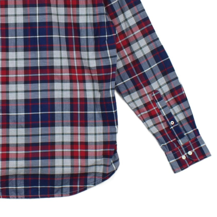 Mens Plaid Shirt Long Sleeve Casual Button Down