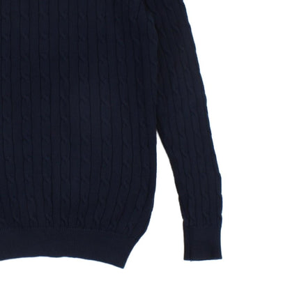 Womens Cable Knit Cardigan Classic Cotton